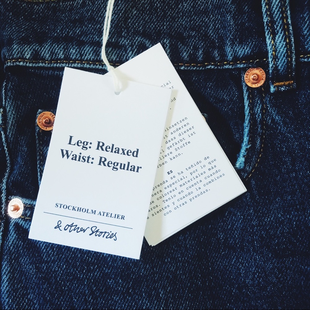 & other stories relaxed fit jeans NWT